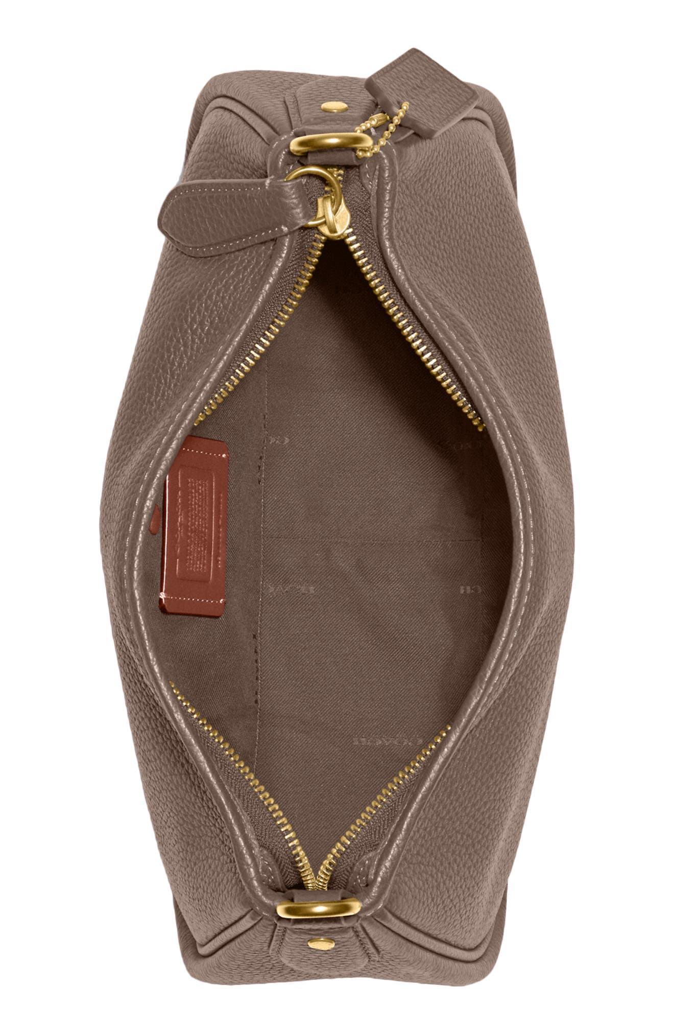 COACH Cary Soft Pebbled Leather Crossbody Bag, Alternate, color, B4/Dark Stone