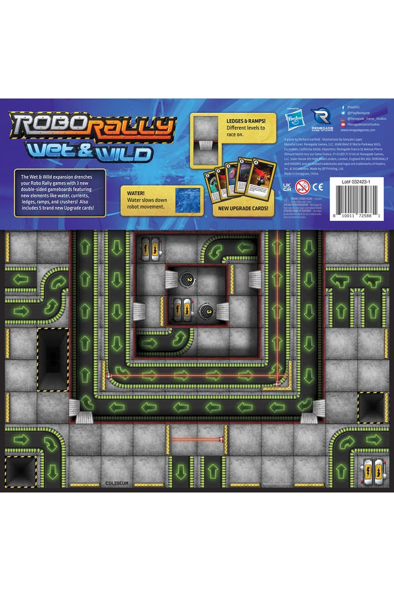 Robo Rally Wet & Wild Expansion, Alternate, color, Multicolored