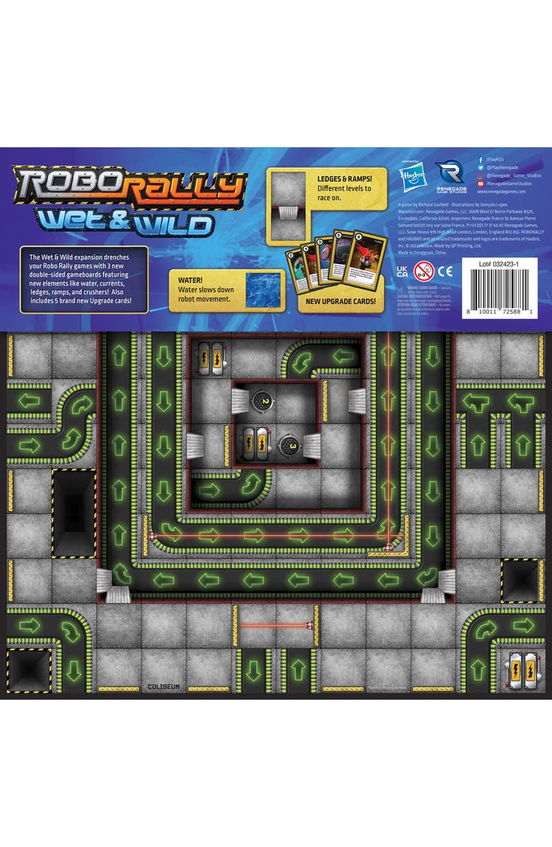 Renegade Game Studios Robo Rally Wet
Wild Expansion, Alternate, color, Multicolored