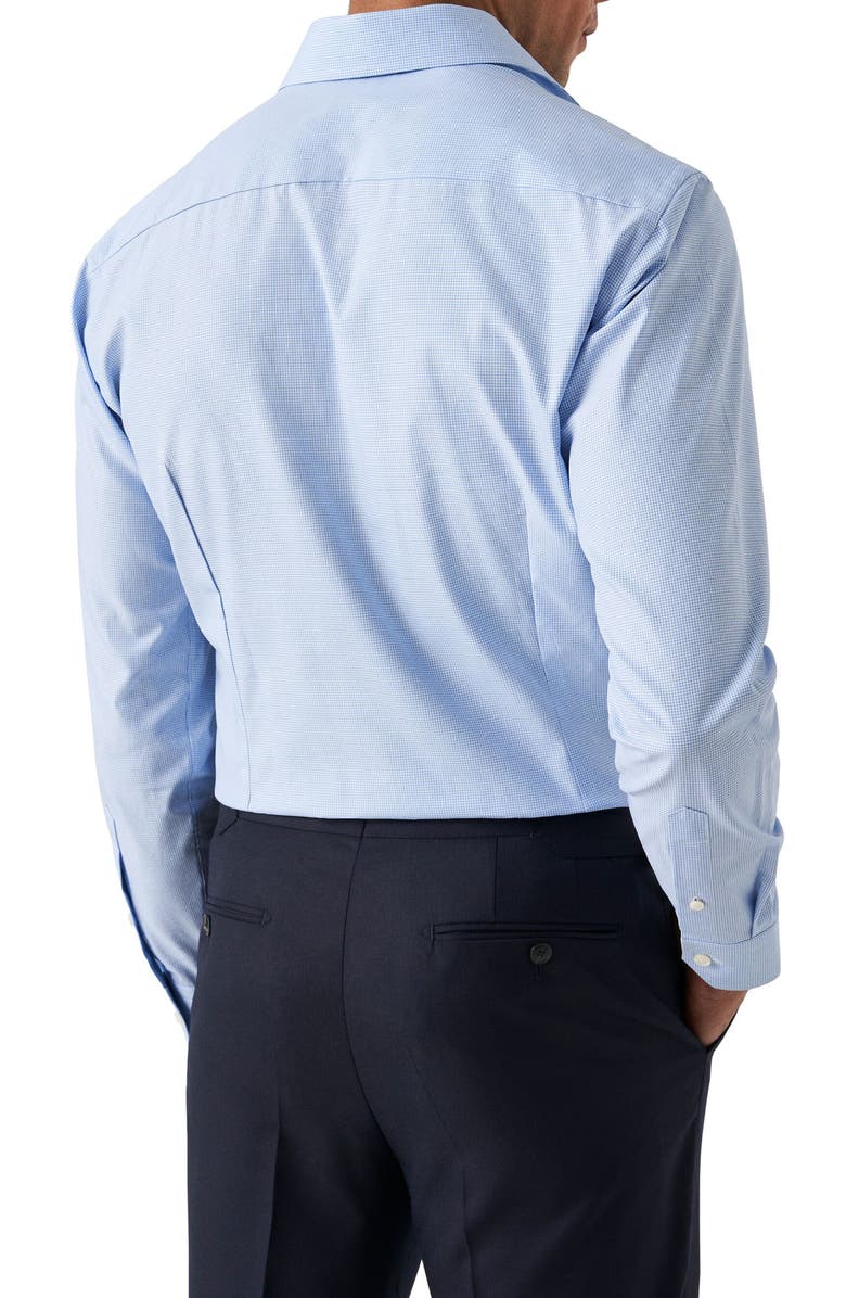 Eton Slim Fit Microcheck Cotton Dress Shirt, Alternate, color,