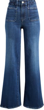 Good American Soft Tech Good Waist Palazzo Jeans