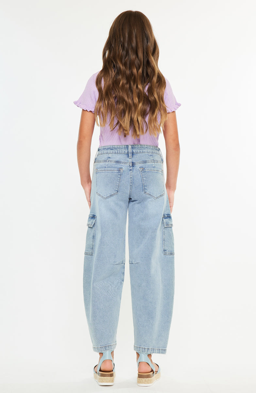 Kancan Trinity Low Slung Horseshoe Jeans In Multi