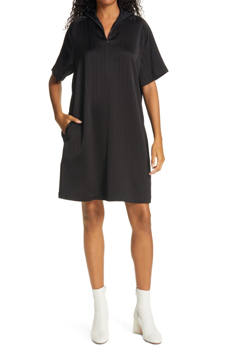 Rina T-Shirt Dress, Main, color, BLACK