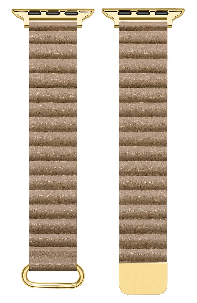 Posh Tech Silicone Apple Watch<sup>®</sup> Watchband, Main, color, Tan
