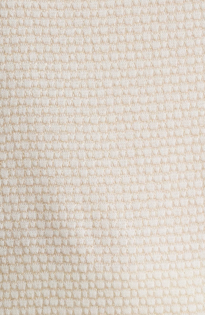 Anne Klein Metallic Stitch Boat Neck Top, Alternate, color, 