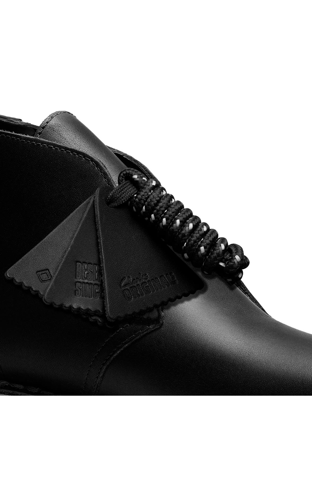 Clarks<sup>®</sup> Originals Gore-Tex<sup>®</sup> Waterproof Desert Boot, Alternate, color, Black Leather