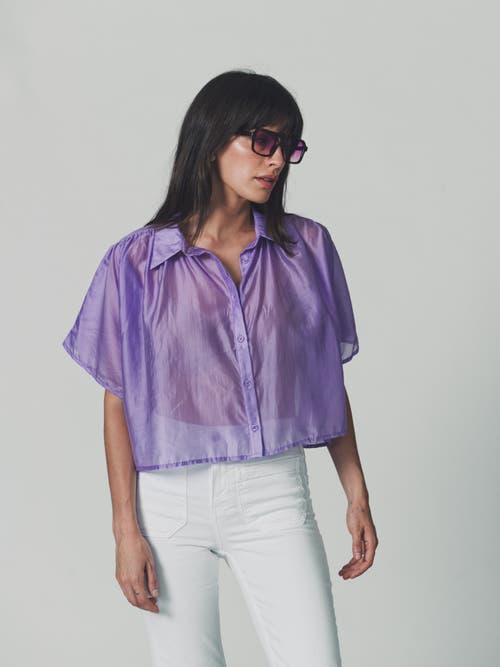 The Shirt By Rochelle Behrens The Hayden Shirt In Purple