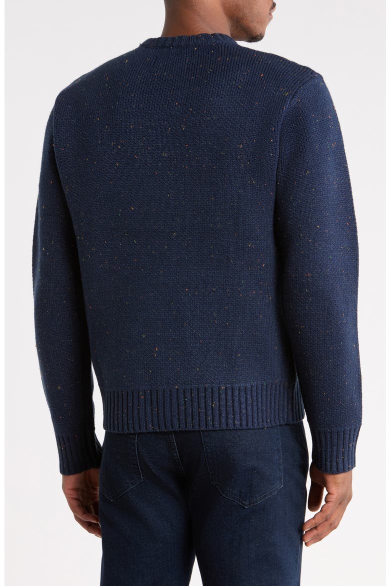 Grandview Donegal Crewneck Sweater, Alternate, color, NAVY BLAZER