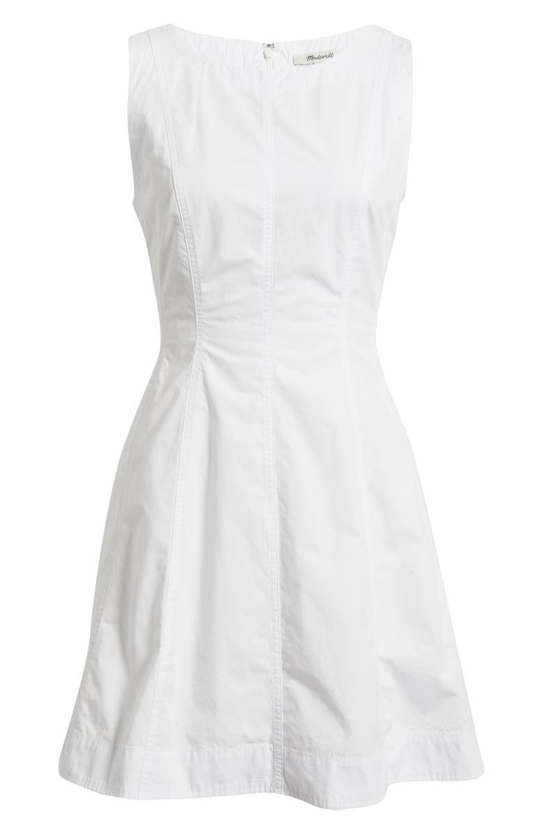Madewell The Rylee Cotton Minidress, Main, color, White