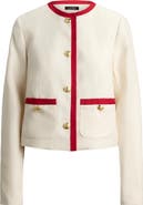 Lauren Ralph Lauren Two-Tone Linen Blend Twill Jacket