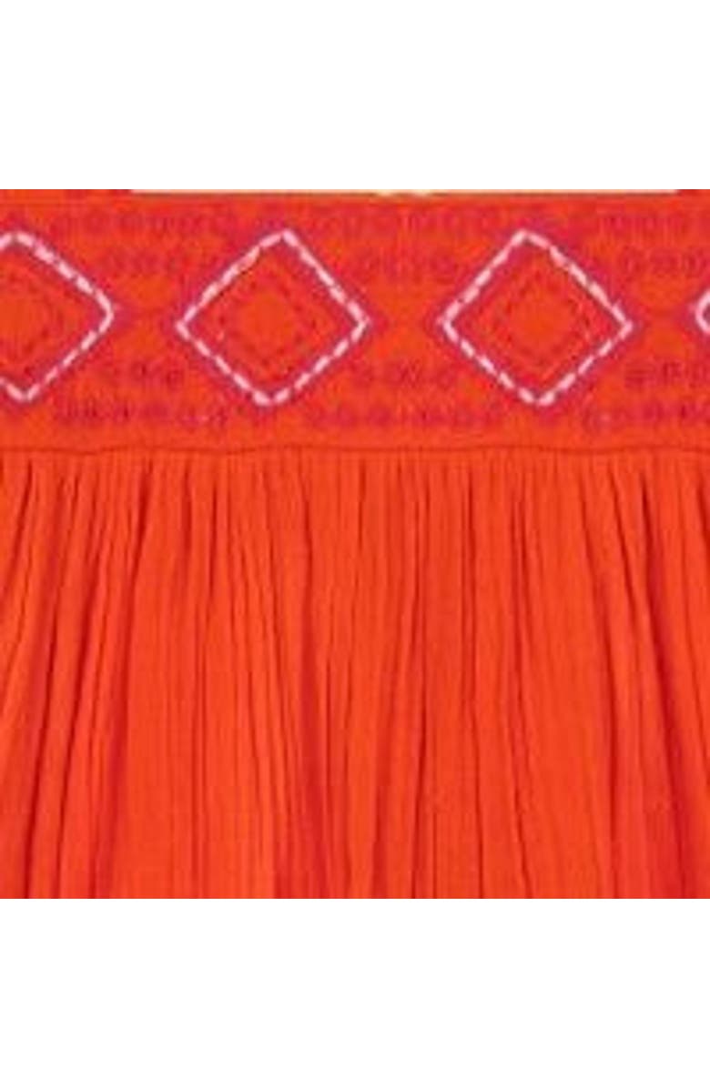 Mer St. Barth Maxi Sandrine Dress, Alternate, color, Poppy Embroidery