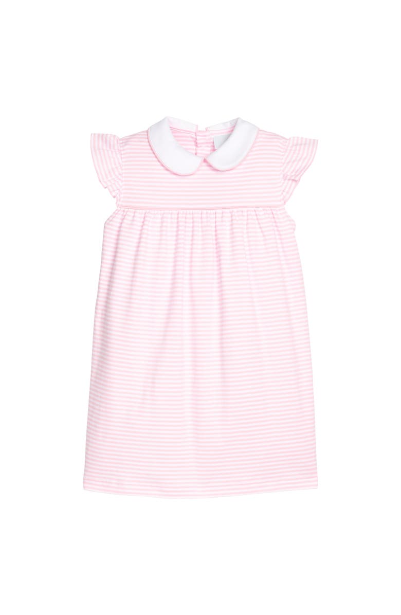 Little English Kids' Angel Sleeve Peter Pan Dress, Main, color, Light Pink Stripe