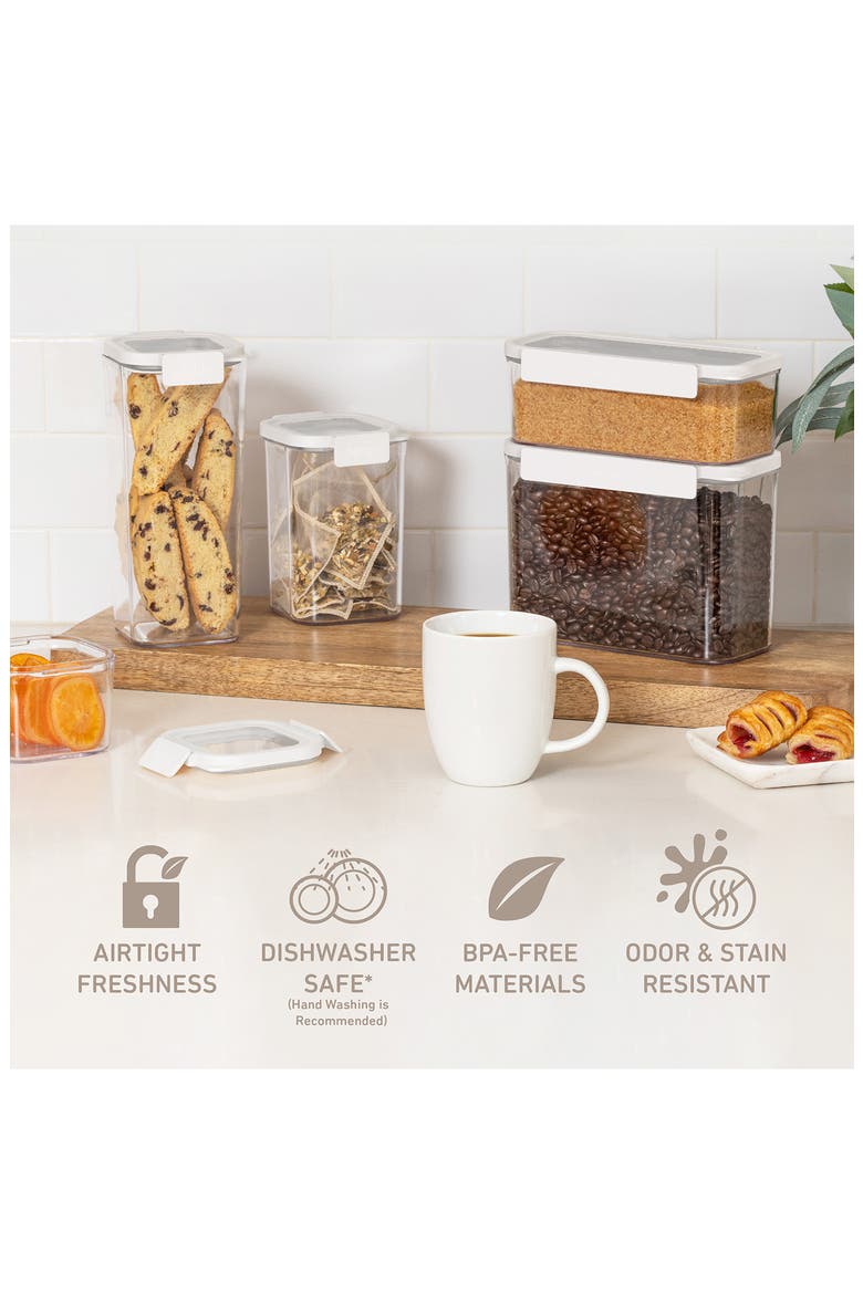 Dry Pantry 4-Piece Food Storage Set, Alternate, color, SNOW