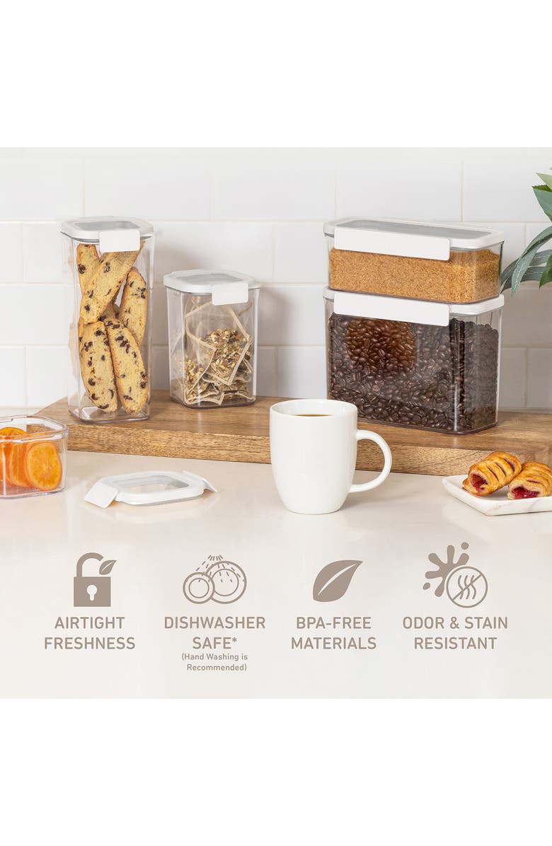 BENTGO Dry Pantry 4-Piece Food Storage Set, Alternate, color, Snow