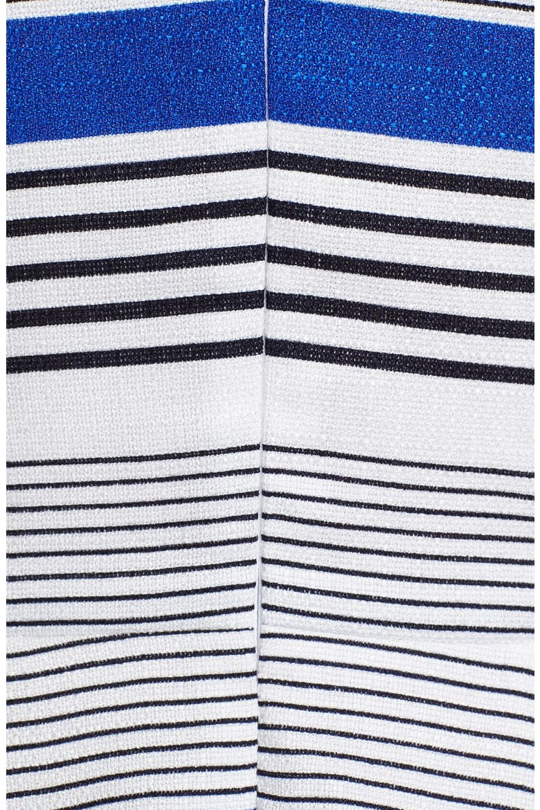 'Emma' Stripe Fit & Flare Dress, Alternate, color, ULTRAMARINE