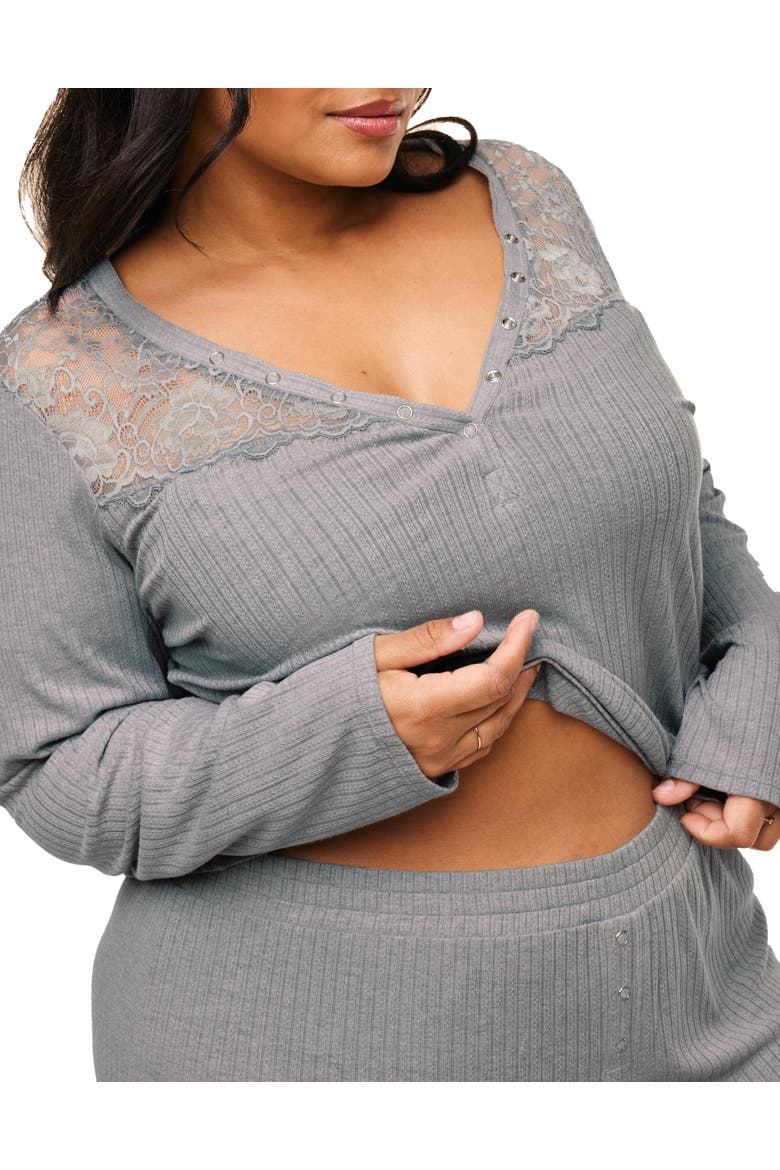 Zahra Pajama Lounge Set, Alternate, color, Dark grey