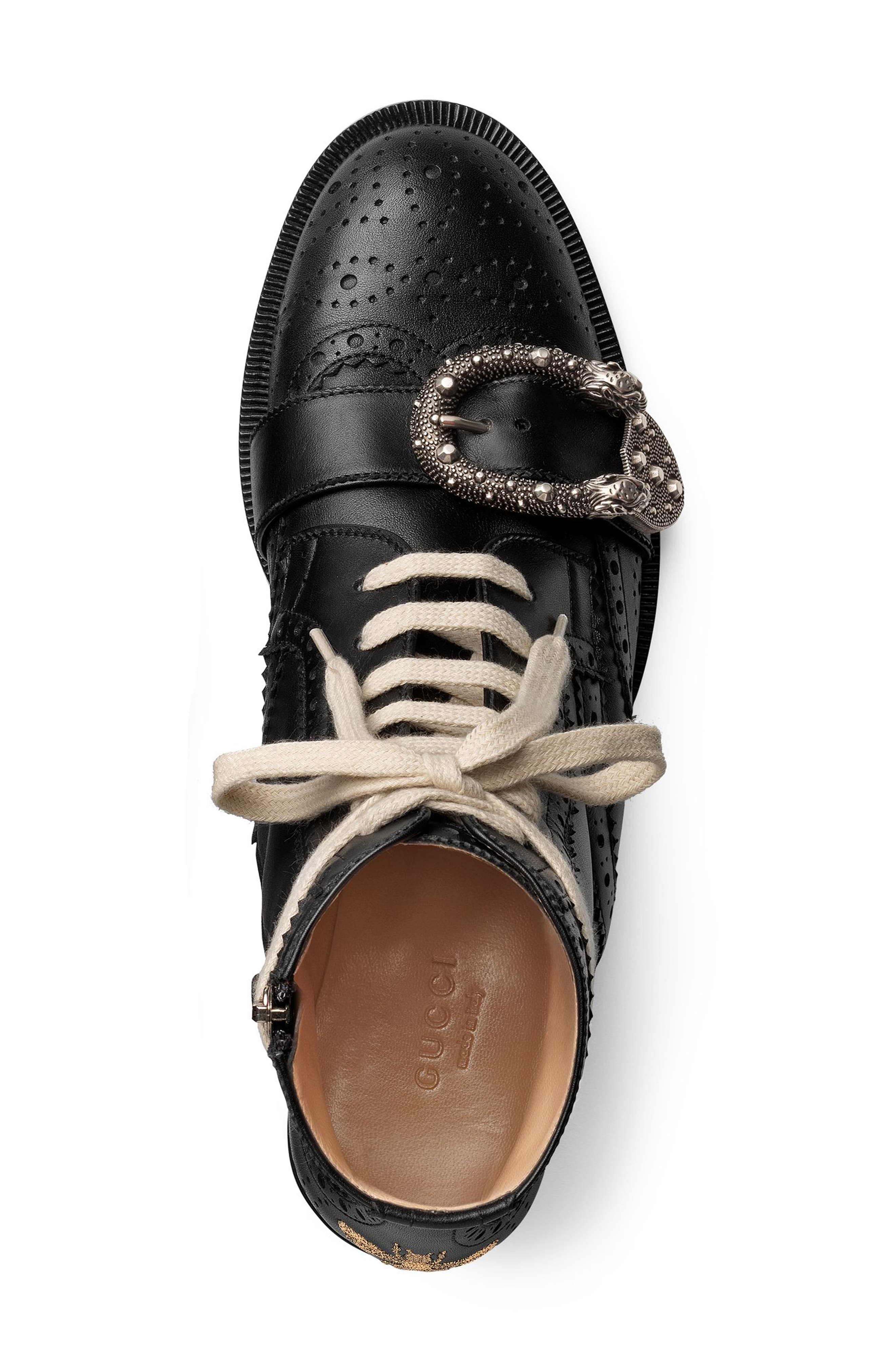 Gucci Queercore Combat Boot, Alternate, color, 