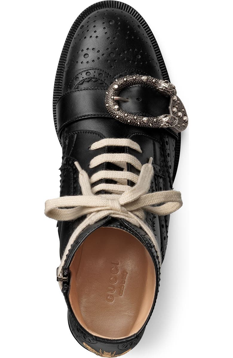 Gucci Queercore Combat Boot, Alternate, color,