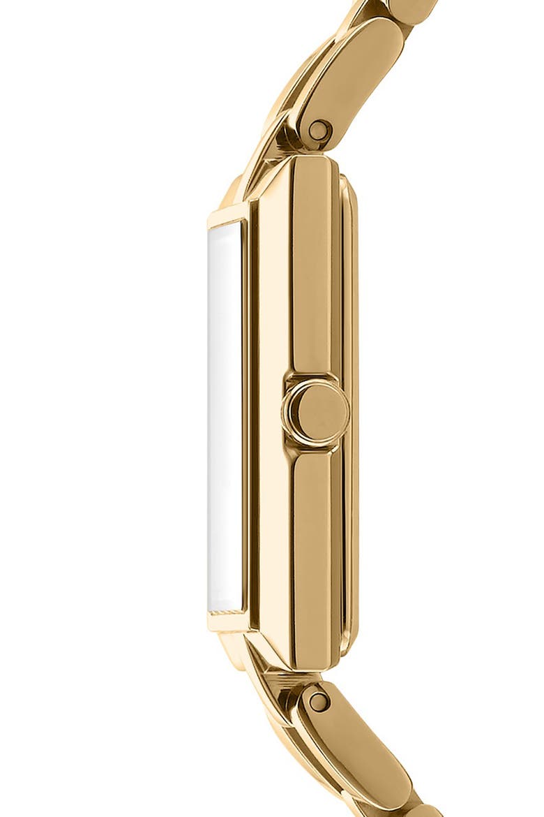 Soho Rectangular Bracelet Watch, Alternate, color, SILVER/ GOLD