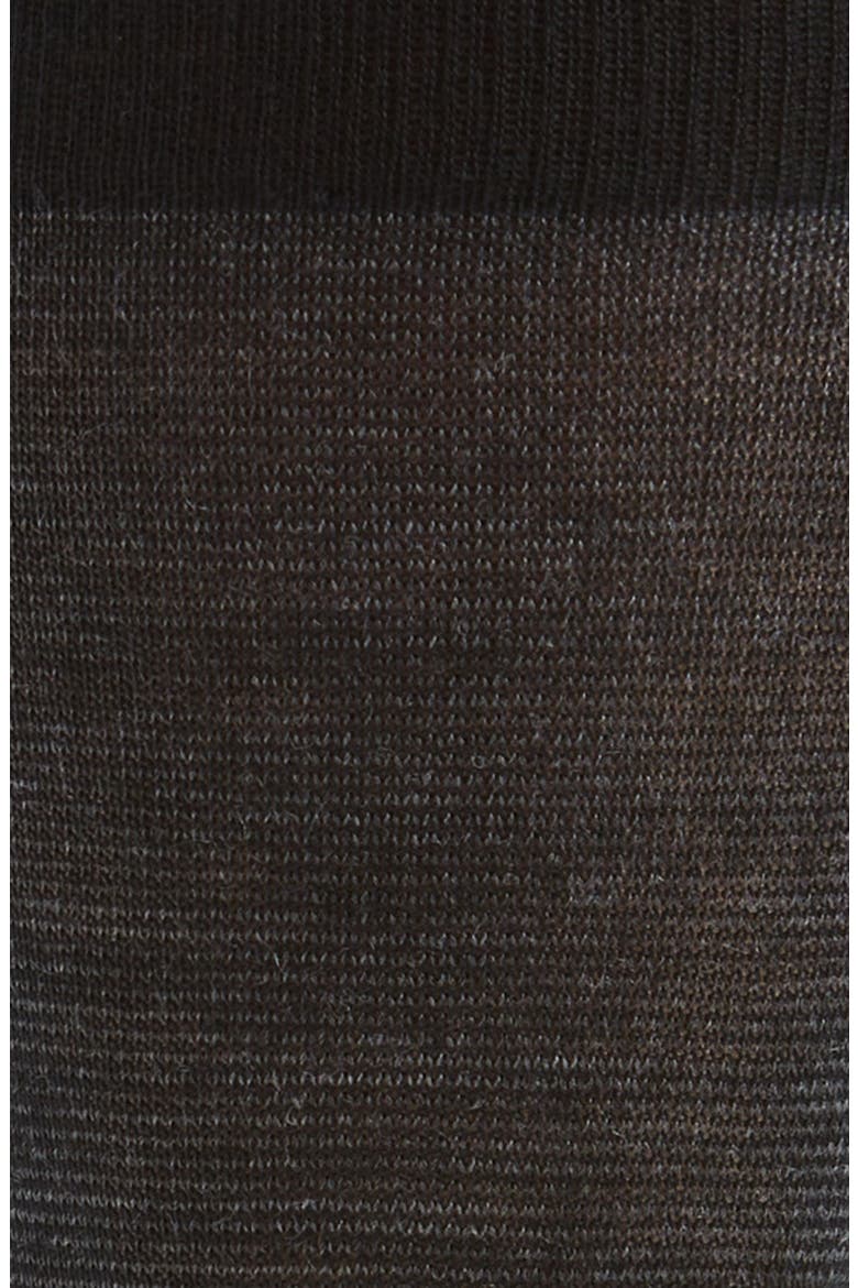 Stripe Merino Wool Blend Dress Socks, Alternate, color, BLACK