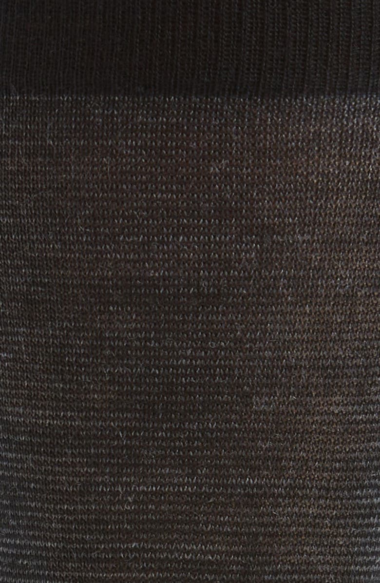 Nordstrom Stripe Merino Wool Blend Dress Socks, Alternate, color, Black