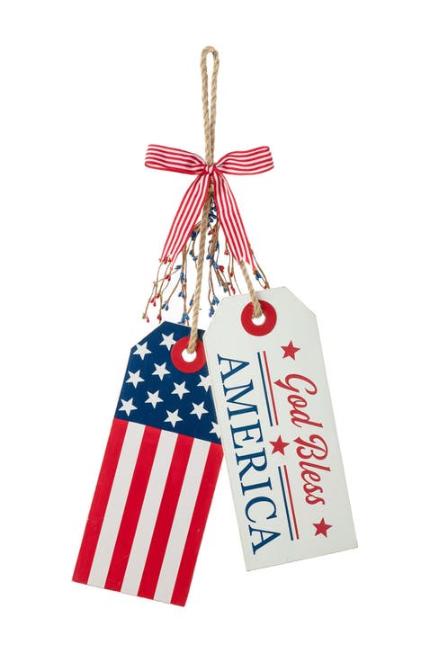 Wooden Patriotic Americana Door Hanger