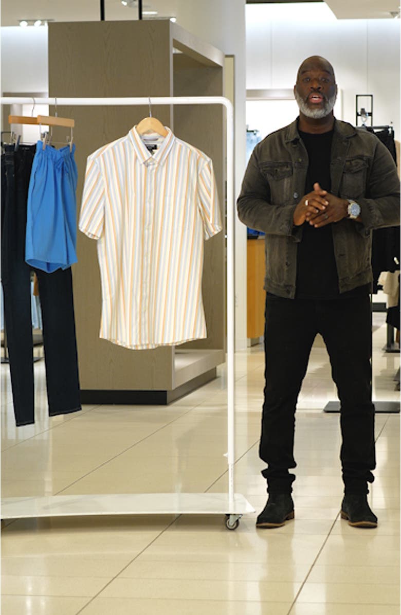 Matching Family Moments Trim Fit Short Sleeve Button-Up Shirt, sales video thumbnail