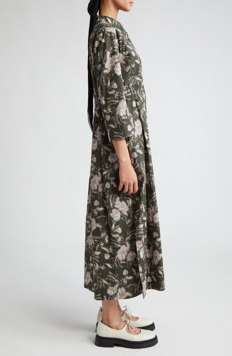 Max Mara Pilly Floral Print Cotton Shirtdress, Alternate, color, 