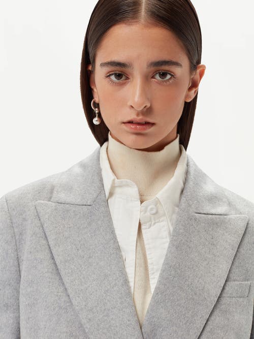 Gobi Mongolian Cashmere Double-breasted Cashmere Blazer In Vapor Blue