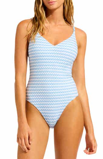 Seafolly Mesh Effect One-Piece Swimsuit