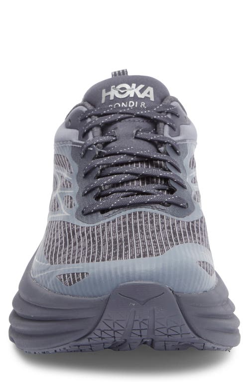 Hoka Bondi 8 Caged Sneaker In Gray