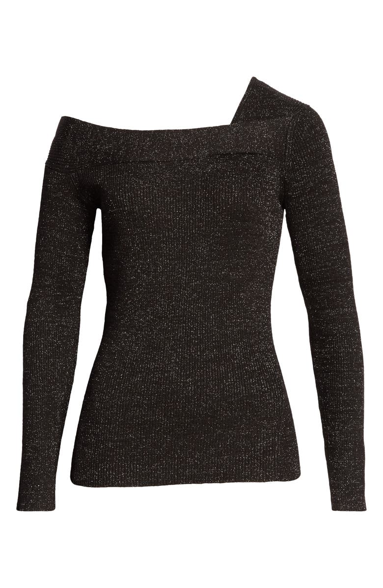 Donna Karan New York Donna Karan Asymmetrical Sweater, Alternate, color, 