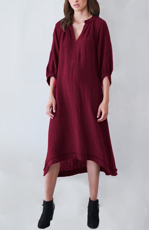 Gauze Dress with Pockets