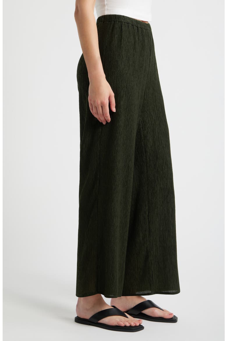 Ankle Wide Leg Pants, Alternate, color, SEAWEED