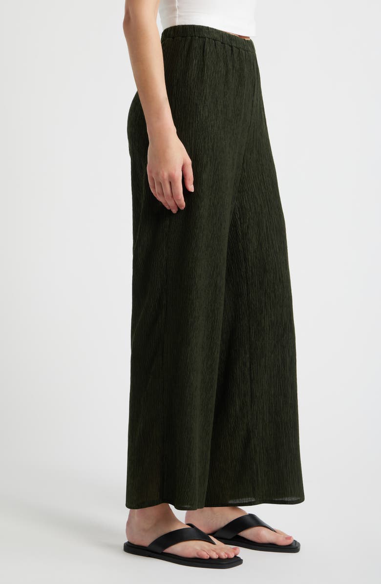 Eileen Fisher Ankle Wide Leg Pants, Alternate, color, Seaweed
