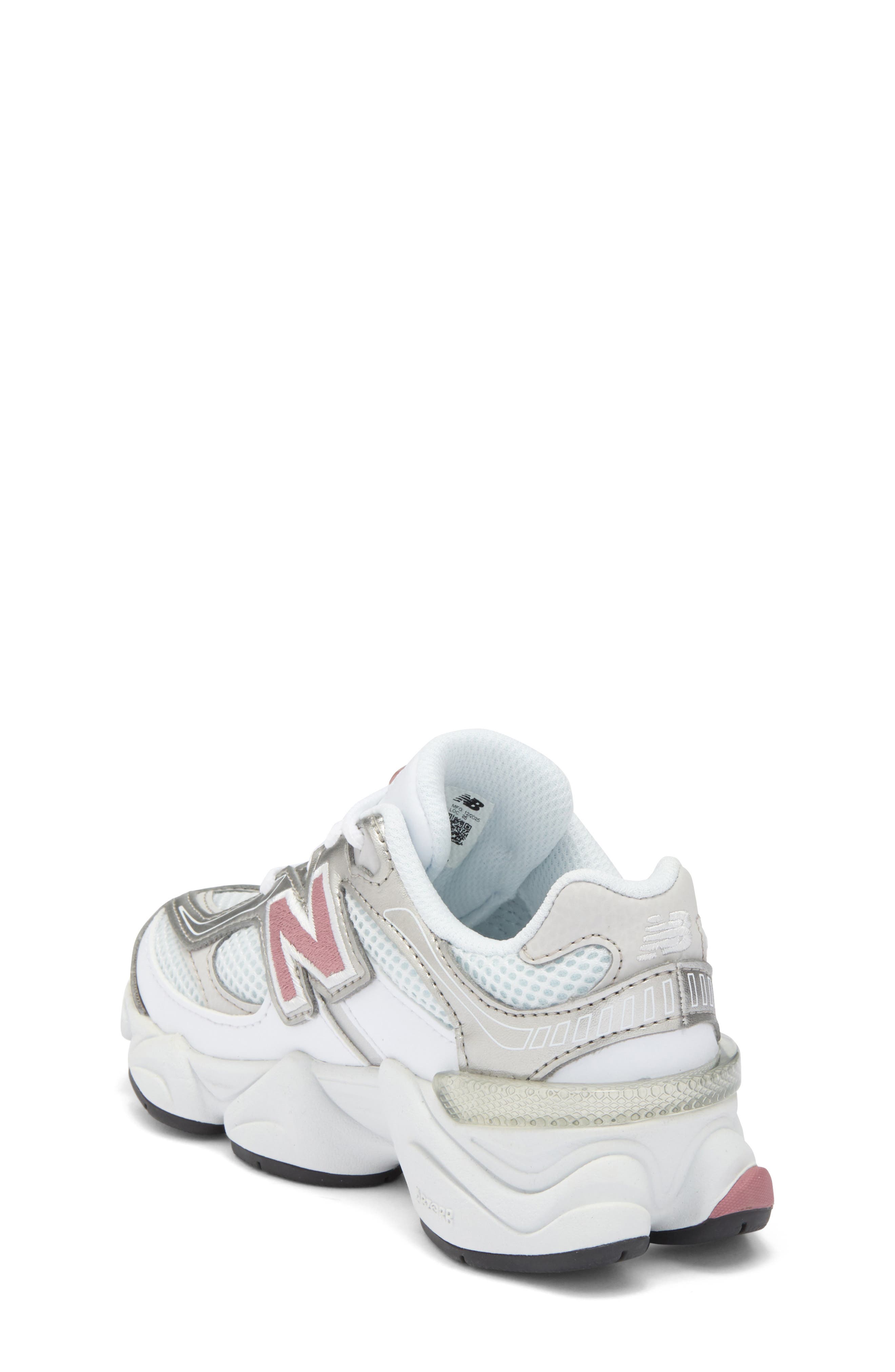 Kids' 9060 Sneaker, Alternate, color, NB 103 WHITE/ ROSEWOOD