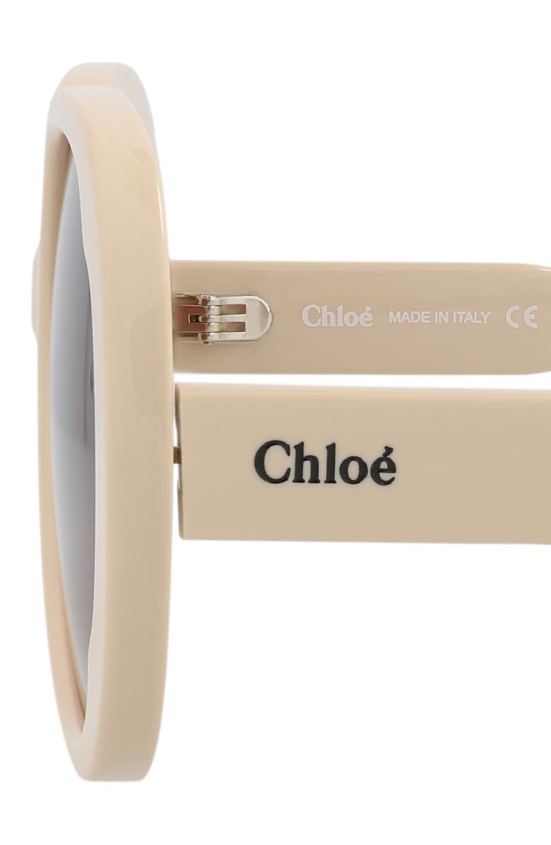 Chloé 56mm Oval Sunglasses, Alternate, color, Ivory Ivory Brown