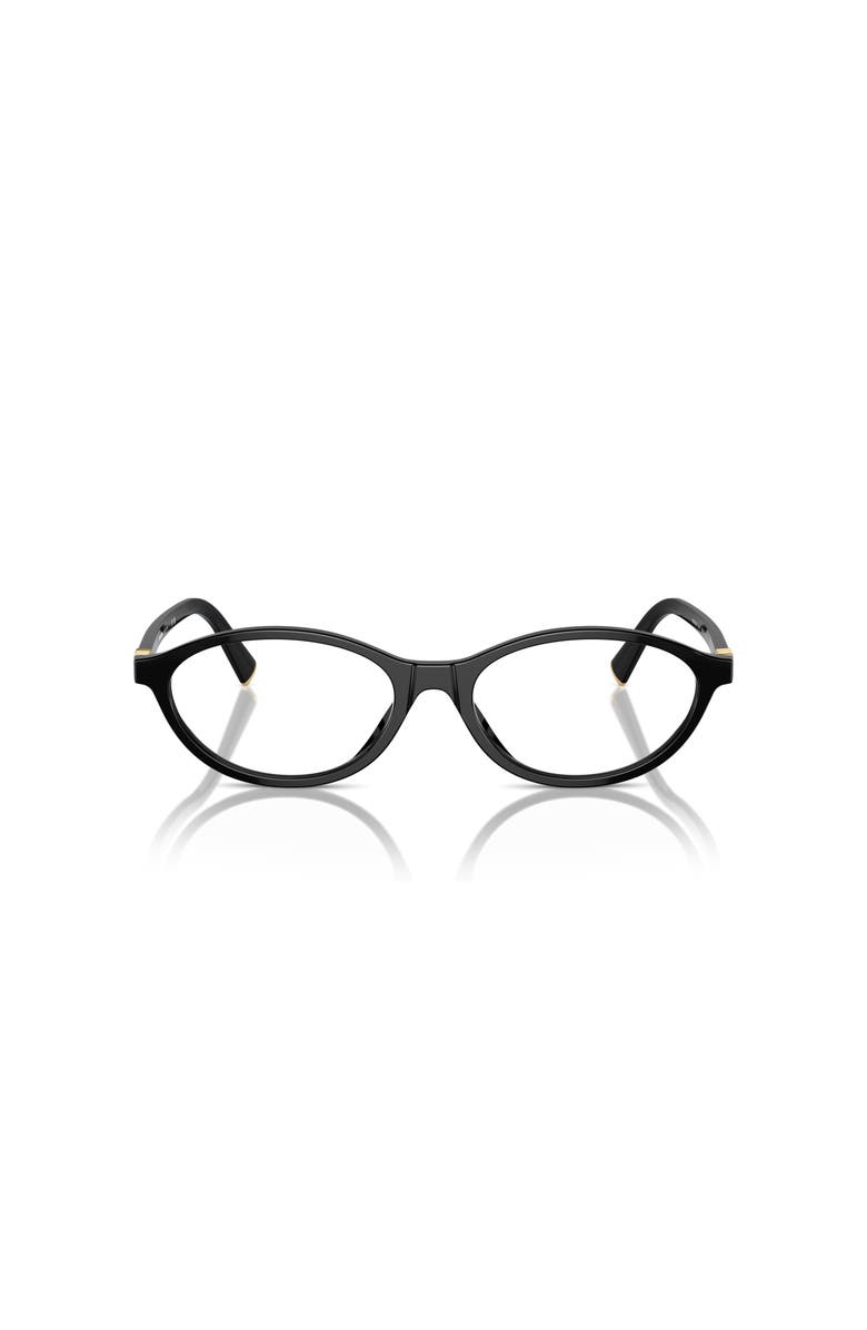 Miu Miu 54mm Oval optical glasses, Alternate, color, Black