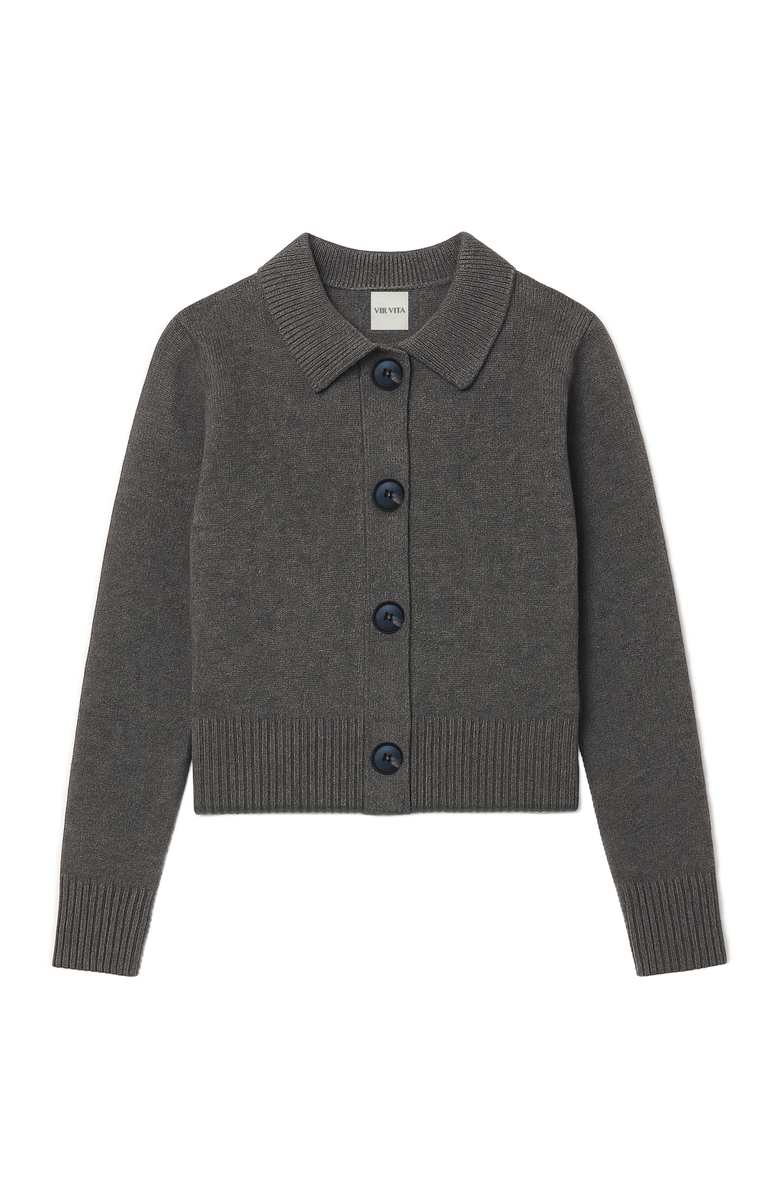 VIR VITA Kaia Cardigan, Main, color, Stone Grey