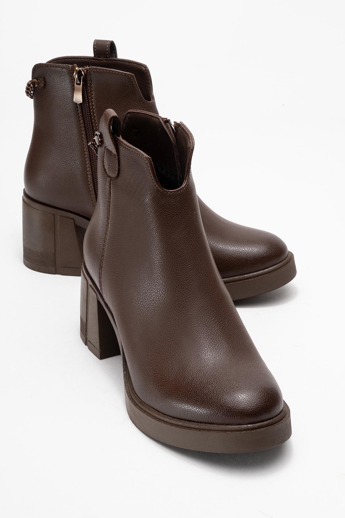 Mier Chunky Boot, Main, color, Brown Faux Leather