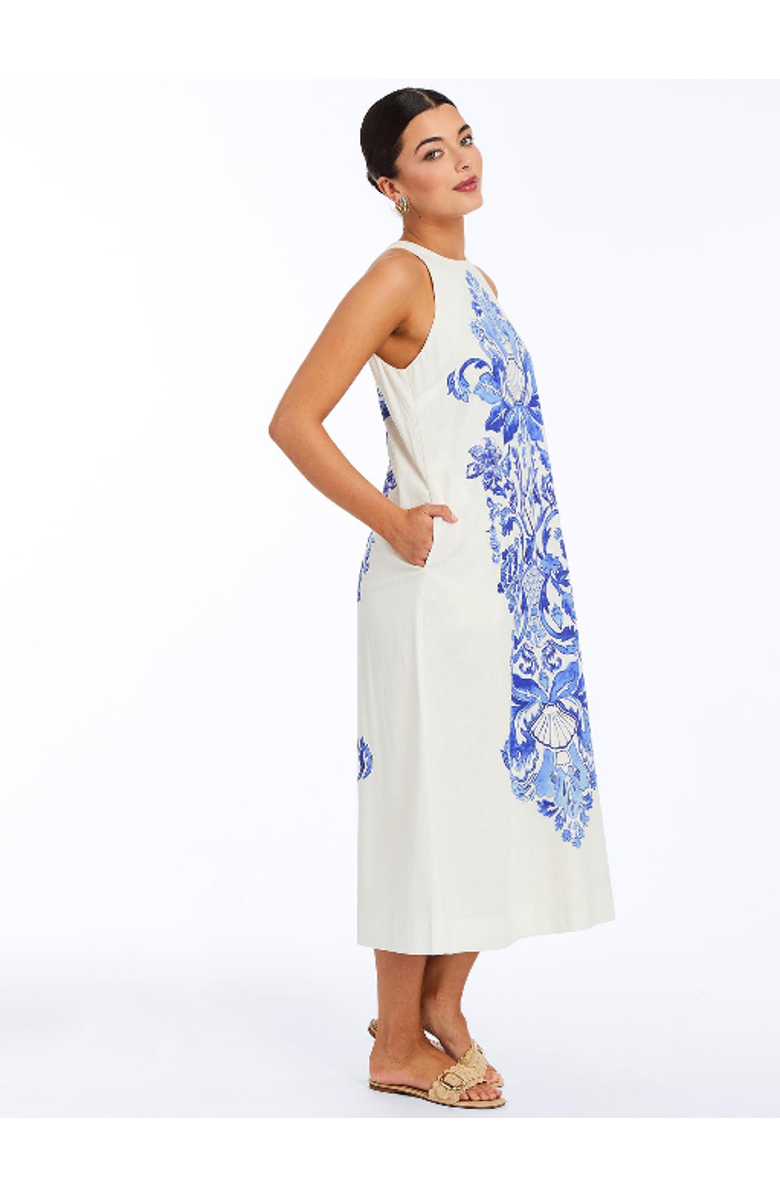 Mestiza New York Farfalle Midi Dress, Alternate, color, Blue