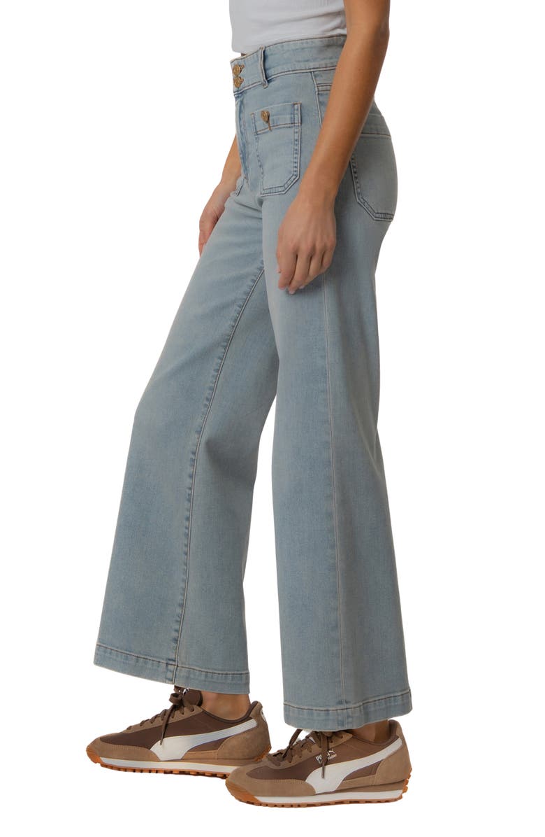 KUT from the Kloth Meg Patch Pocket High Waist Ankle Wide Leg Jeans, Alternate, color, 