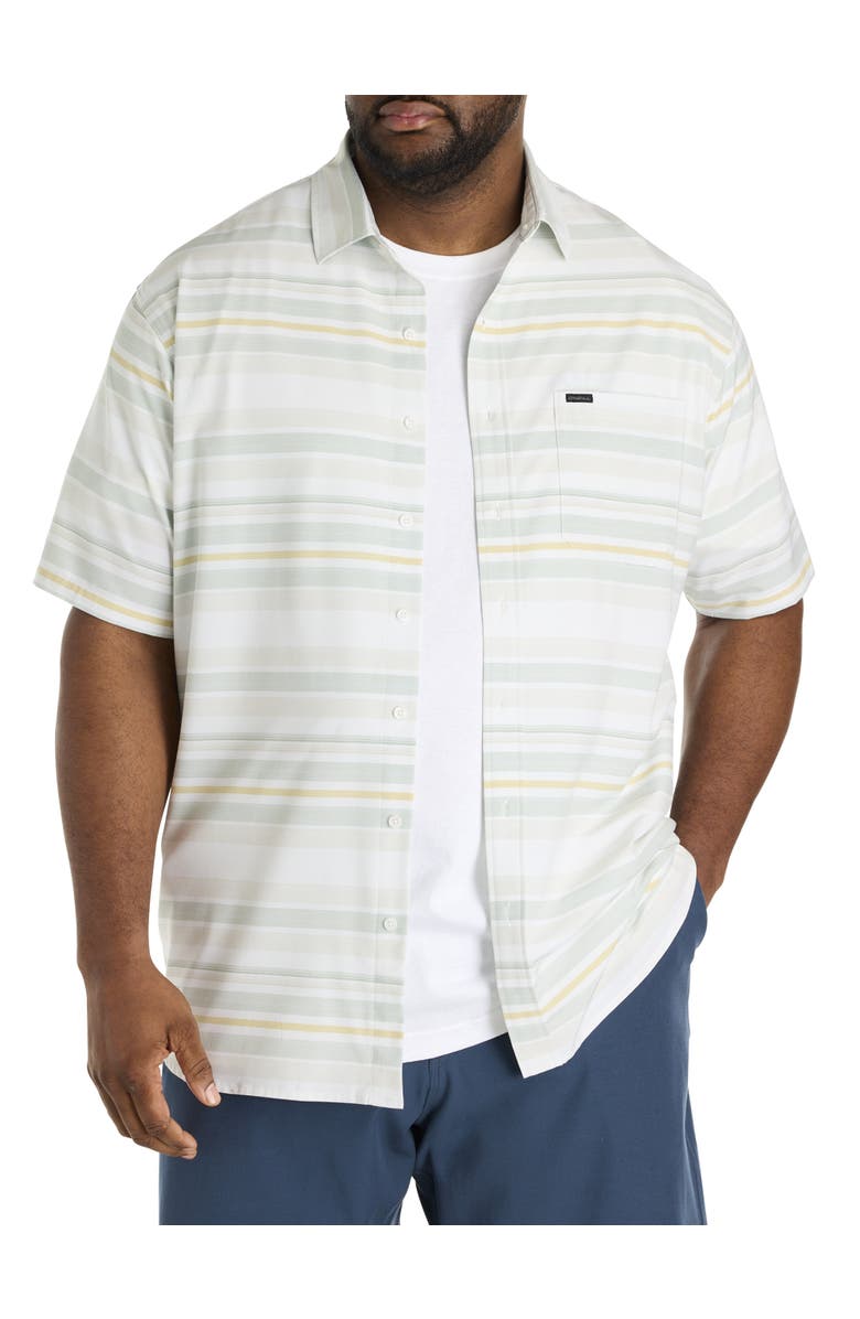 O'Neill Big & Tall TRVLR Series Traverse Striped Performance Sport Shirt, Main, color, 