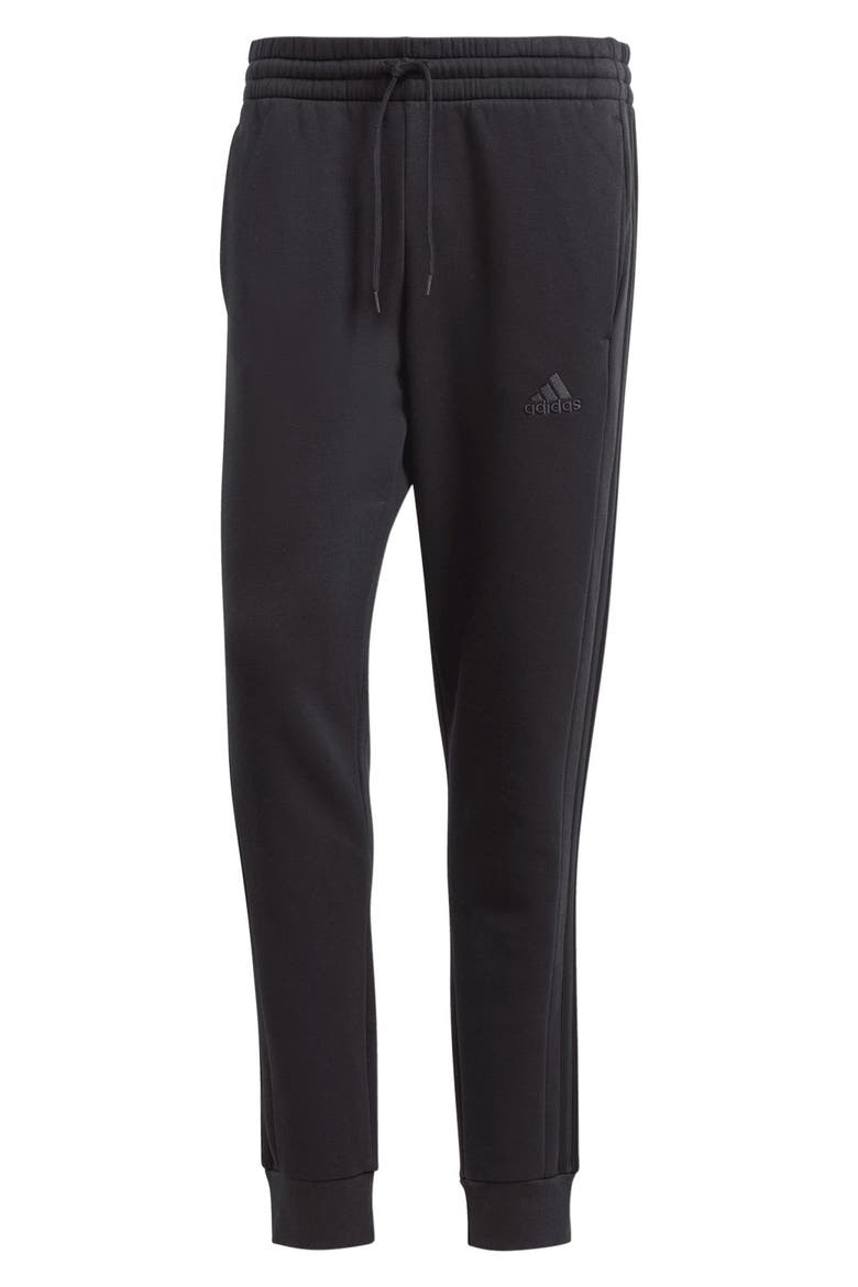 Essentials Fleece Tapered Joggers, Alternate, color, BLACK