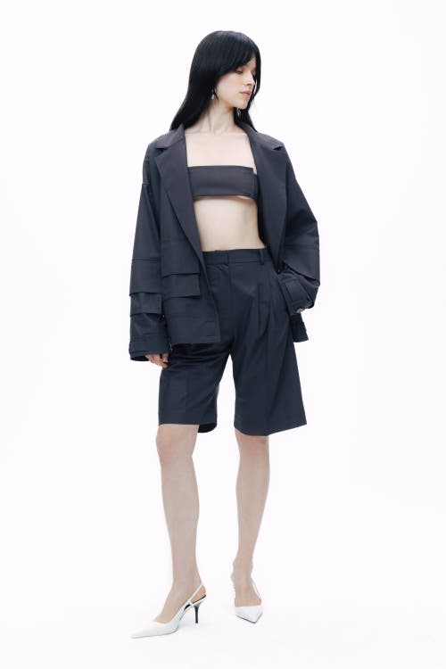 Shop Nocturne Cargo Pocket Jacket In Anthracite