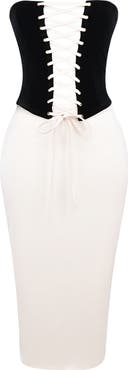 HOUSE OF CB Jaina Strapless Dress