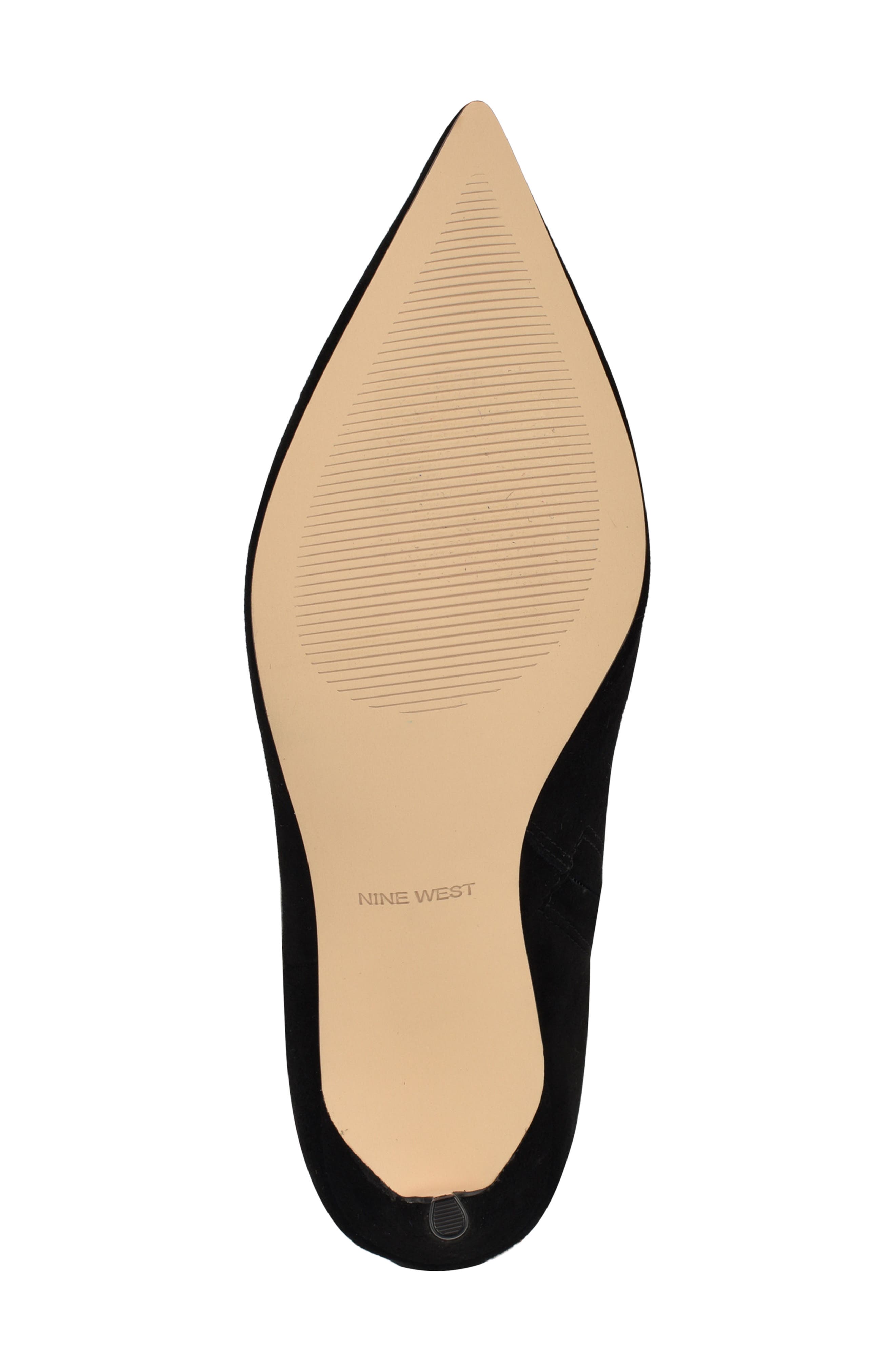 Nine West Cook Pointed Toe Knee High Boot, Alternate, color, Black Suede