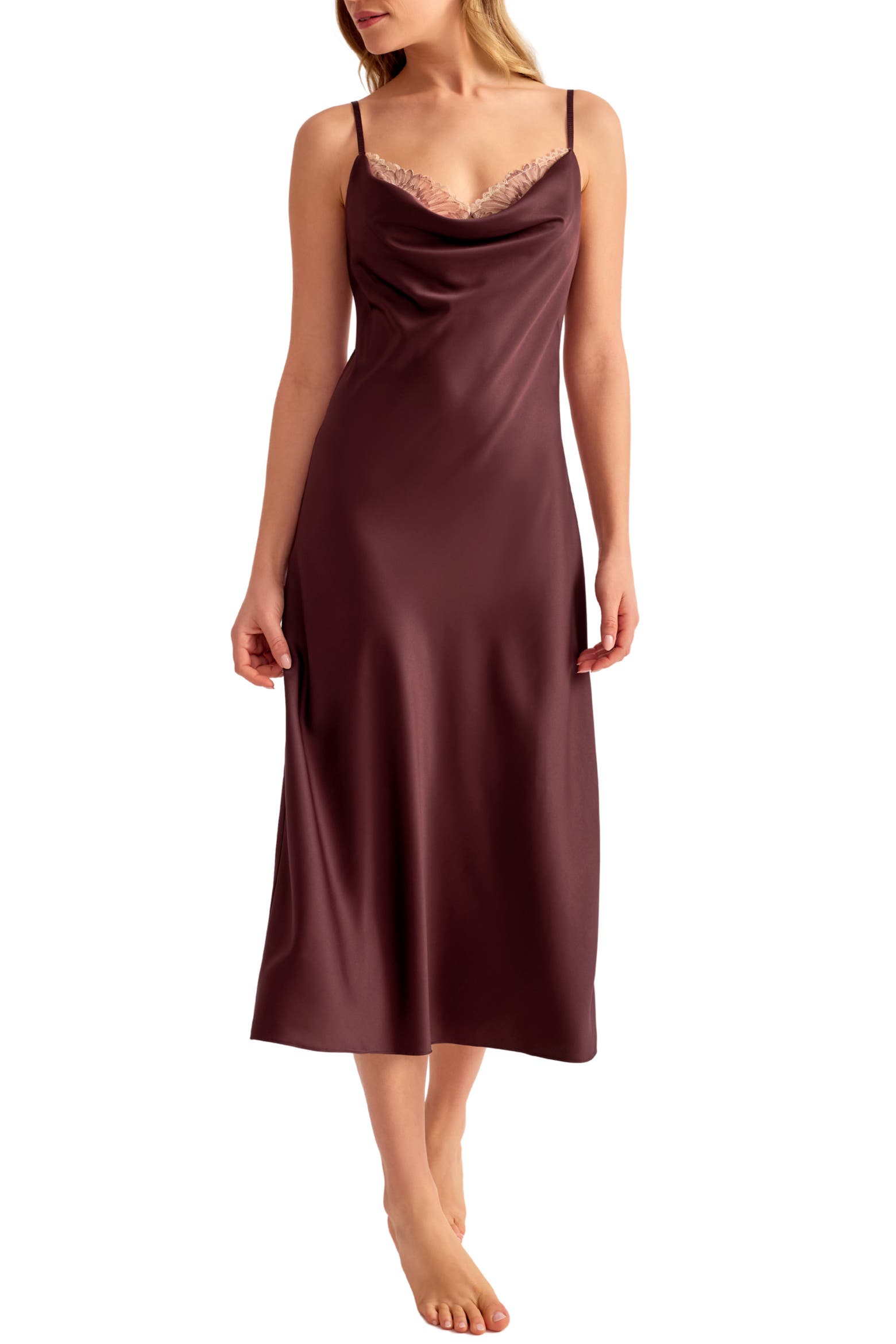 Novel Rya Rya Collection Mirage Cowl Neck Gown (Women) | Nordstrom