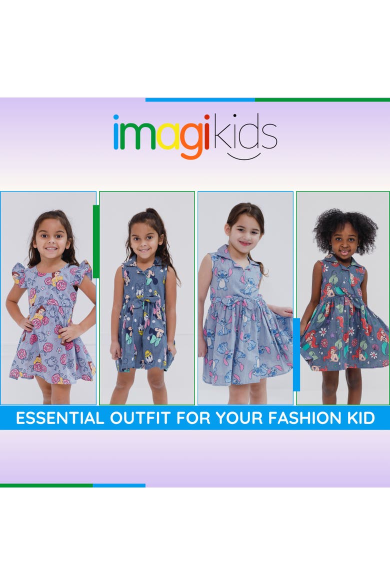 Princess Chambray Dress, Alternate, color, Belle Medium Blue