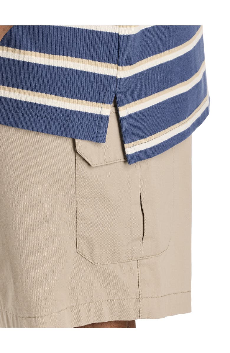 Harbor Bay by DXL Big & Tall Striped Polo Shirt V2, Alternate, color, Sargasso Sea Multi